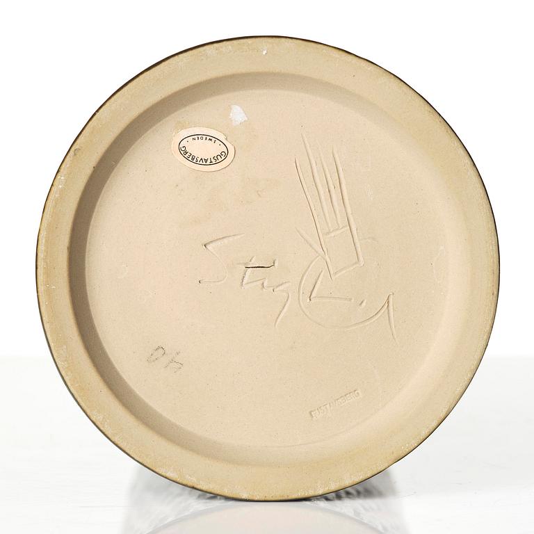 Stig Lindberg, a stoneware vase, Gustavsberg Studio 1966.