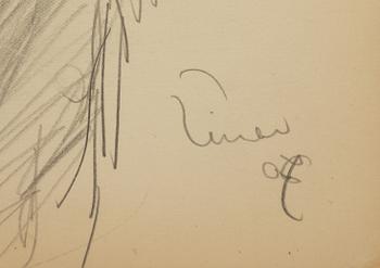 Einar Jolin, "Teodor Torkelsson" Portrait of a Lady verso.