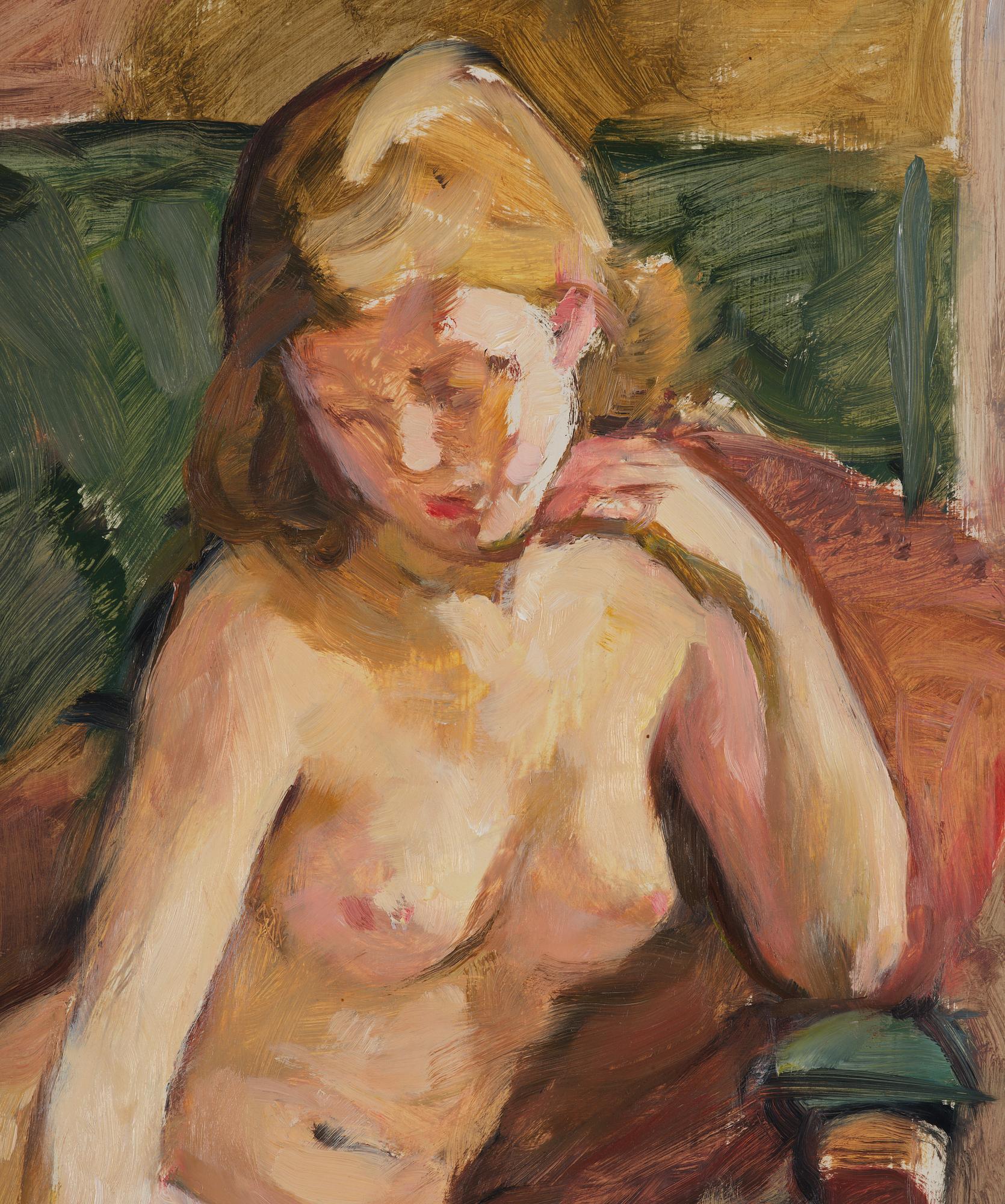 Elsa Backlund Celsing, Woman in an armchair.