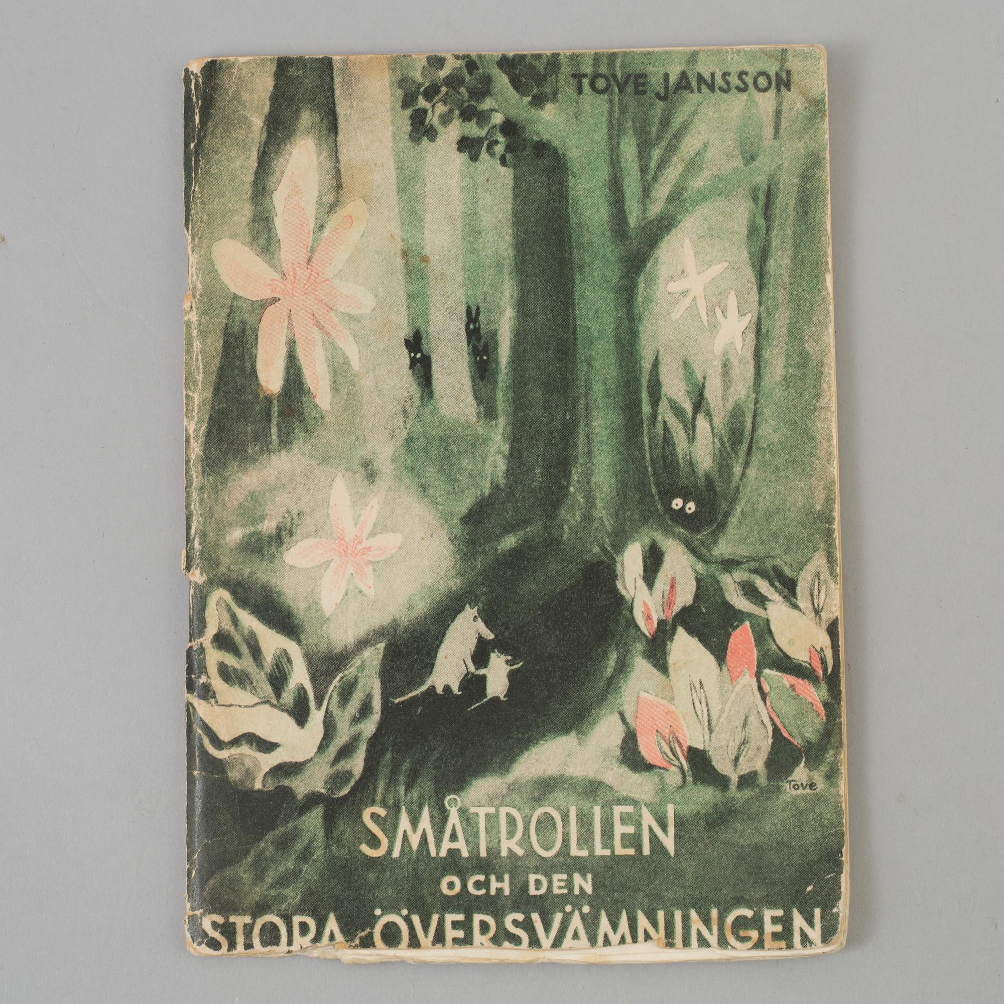 TOVE JANSSON, 'Småtrollen och den Stora Översvämningen' bok, Söderström & Co, Helsingfors, 1945.