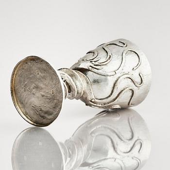 Louis Osman, a large Britannia silver beaker, London 1987.