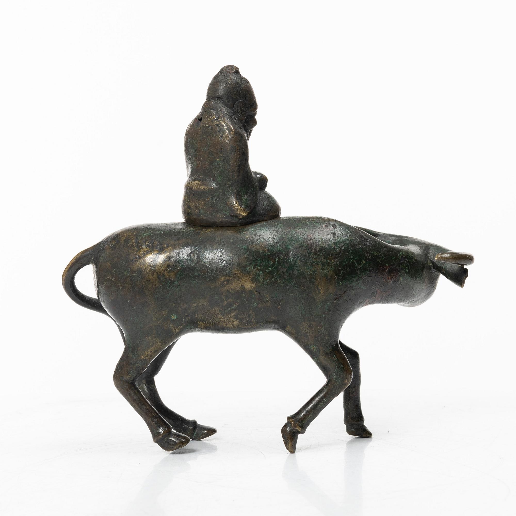 Rökelsekar, brons, Kina, sen qingdynasti.