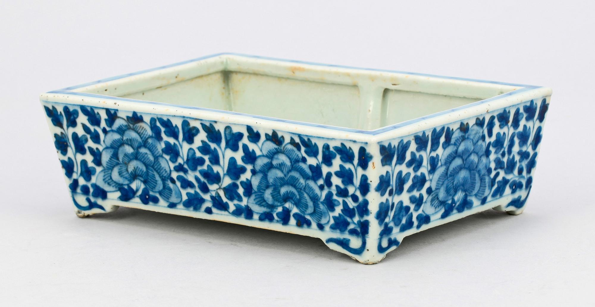 KAKTUSSKÅL, porslin, Kina, 1800-tal.