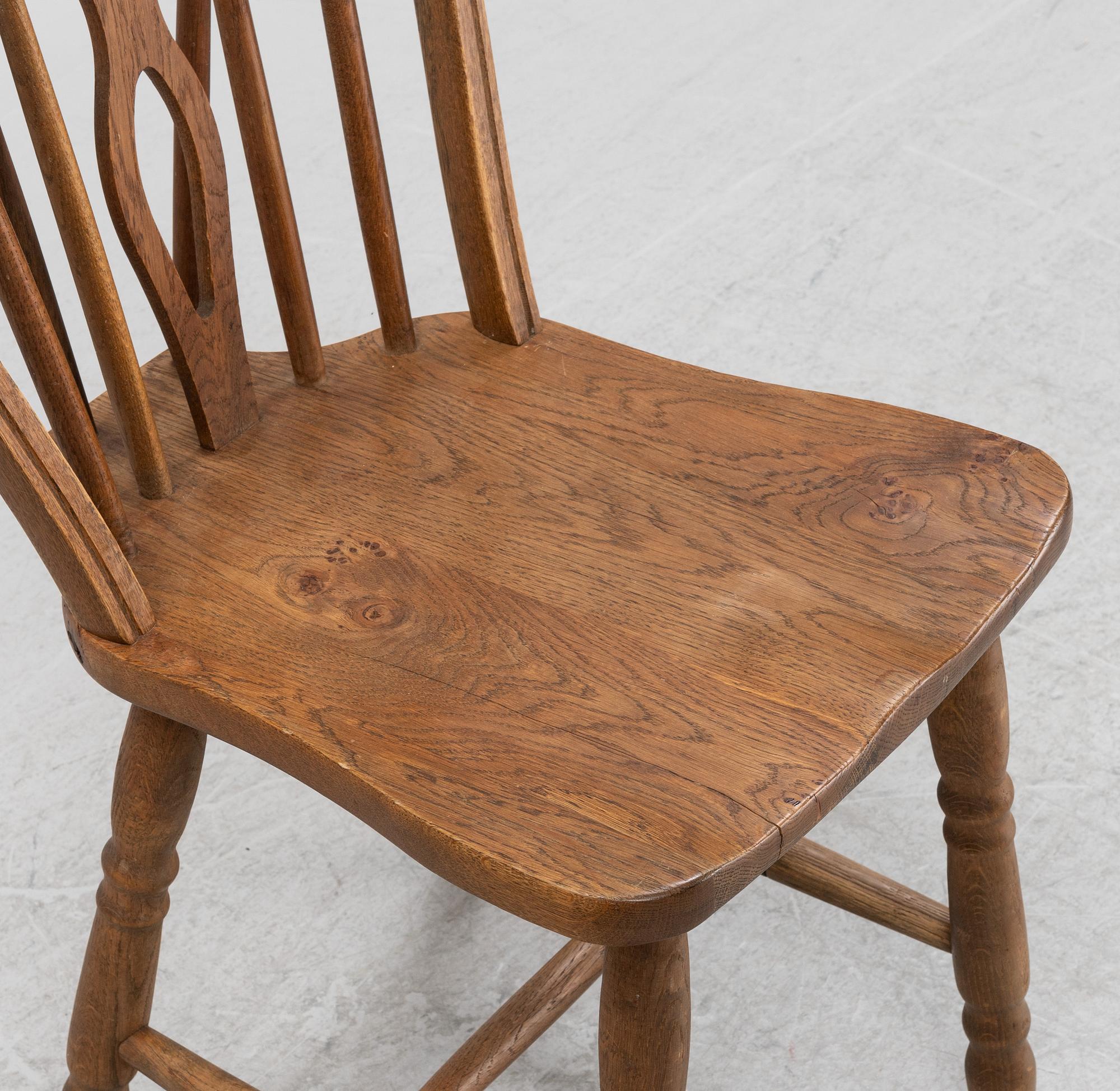 A set of six chairs, Denmark, second half of the 20th Century.
