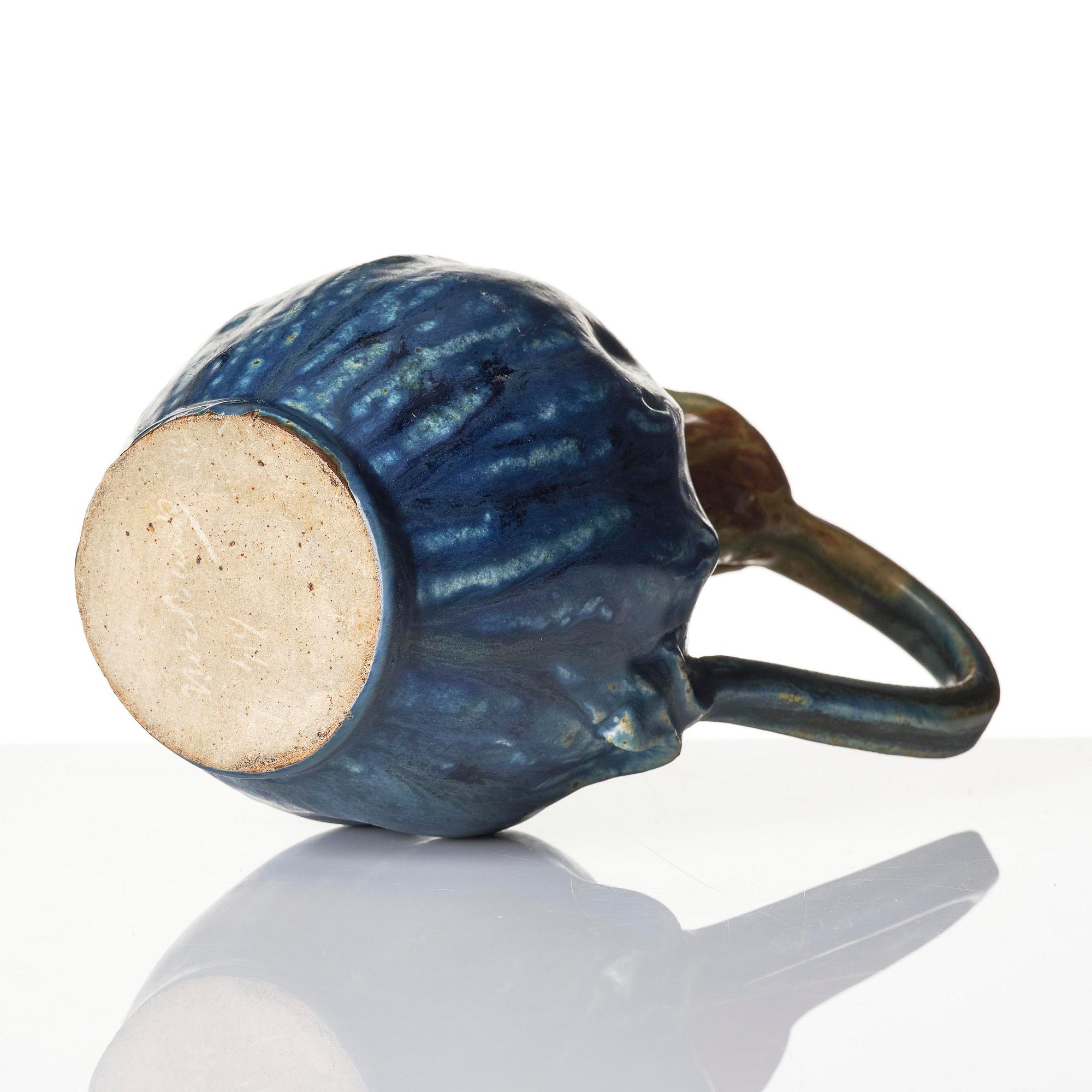 Nils Barck, a stoneware pitcher, probably executed in France, ca 1900.