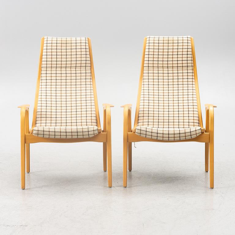 Yngve Ekström, fåtöljer, ett par, "Lamino", Swedese.