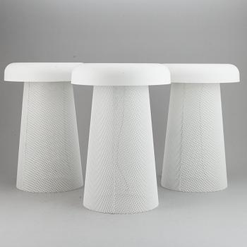 Three Jens Fager table lamps,  Mesh, Zero.