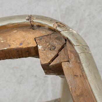 Stolar, ett par, senbarock/rokoko, 1700-talets första hälft.