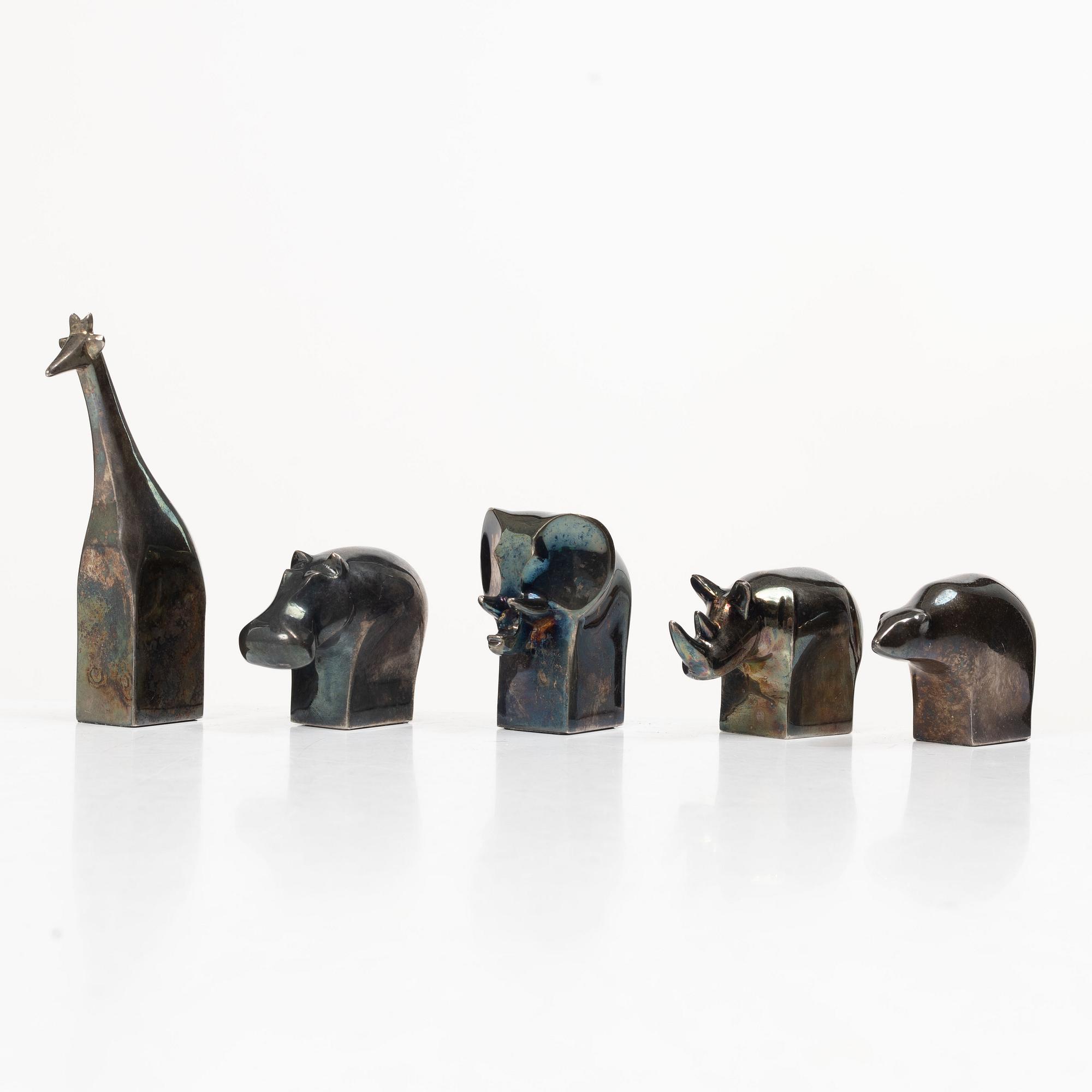 Gunnar Cyrén, Five figurines, Dansk Designs, Japan.