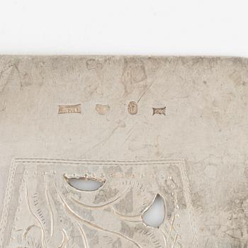 A silver fish server, Stockholm, 1848.