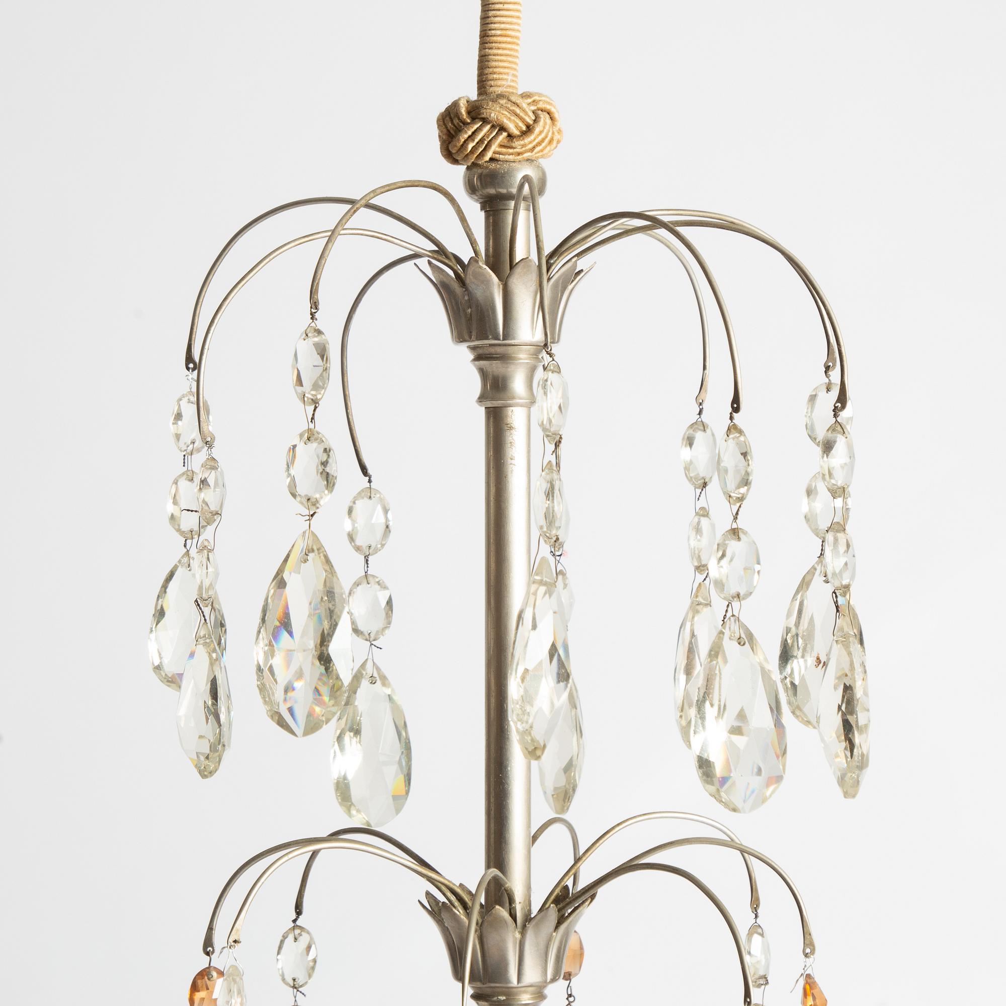 Chandelier, Swedish Grace, 1920s.