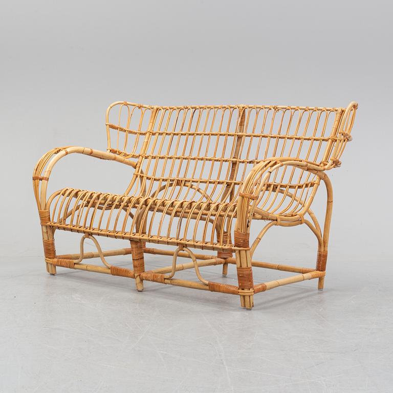 Viggo Boesen, probably, a rattan sofa. Second half of the 20th century.