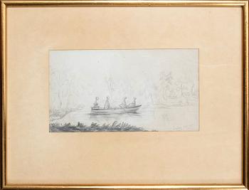 Prinsessan Eugénie, Pencil drawings, 2 pcs., 1840s.