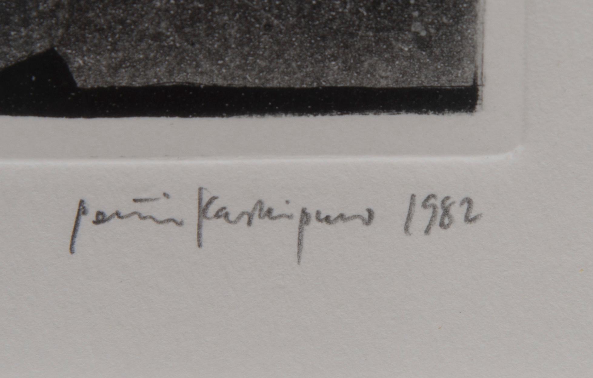 PENTTI KASKIPURO, torrnål och akvatint, signerad, daterad 1982 och numrerad 15/100.