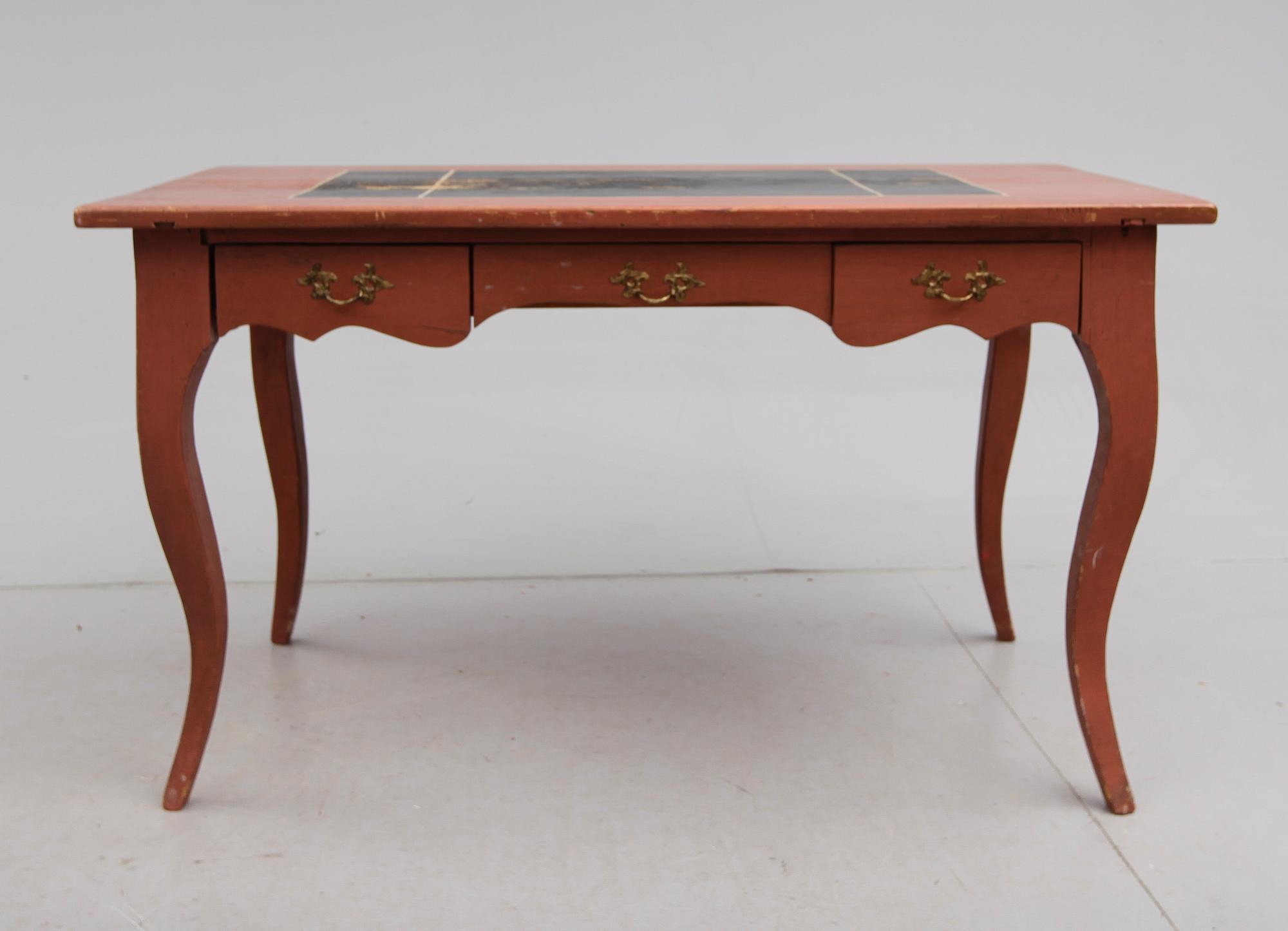 SKRIVBORD, rokokostil, 1800-talets första hälft.