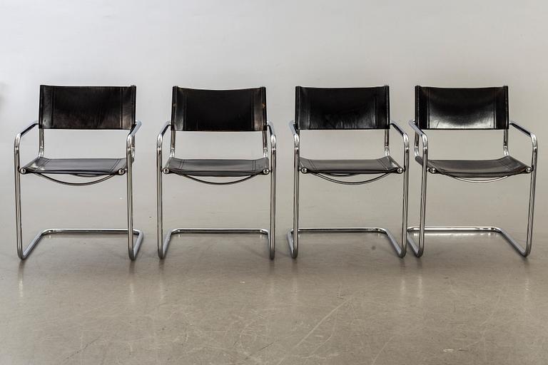 A Set of six armchairs later part of the 20th century.