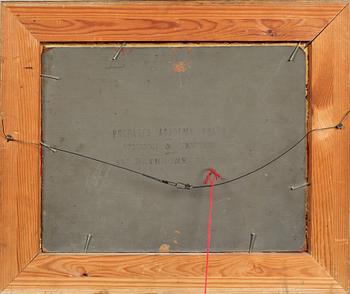 ADOLPHUS KNELL, olja på pannå, signerad.