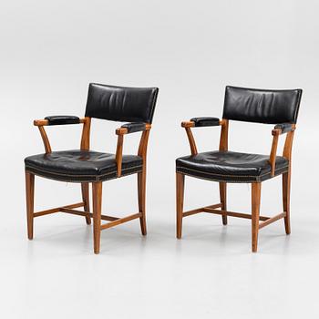 Josef Frank, a pair of model 695 armchairs, Firma Svenskt Tenn, Sweden.