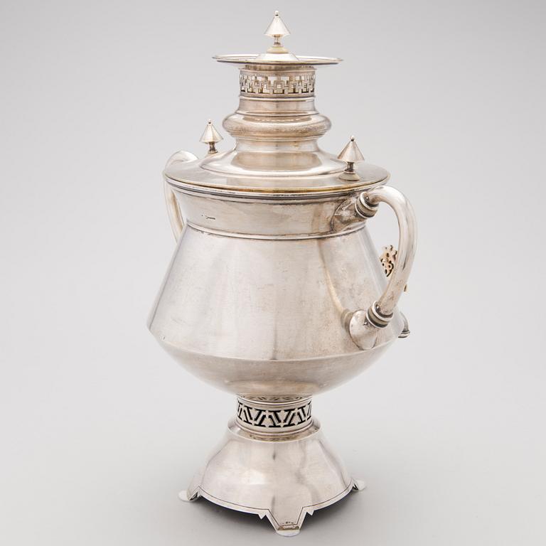 SAMOVAARI, hopea, Khlebnikov, Moskova 1899-1908.