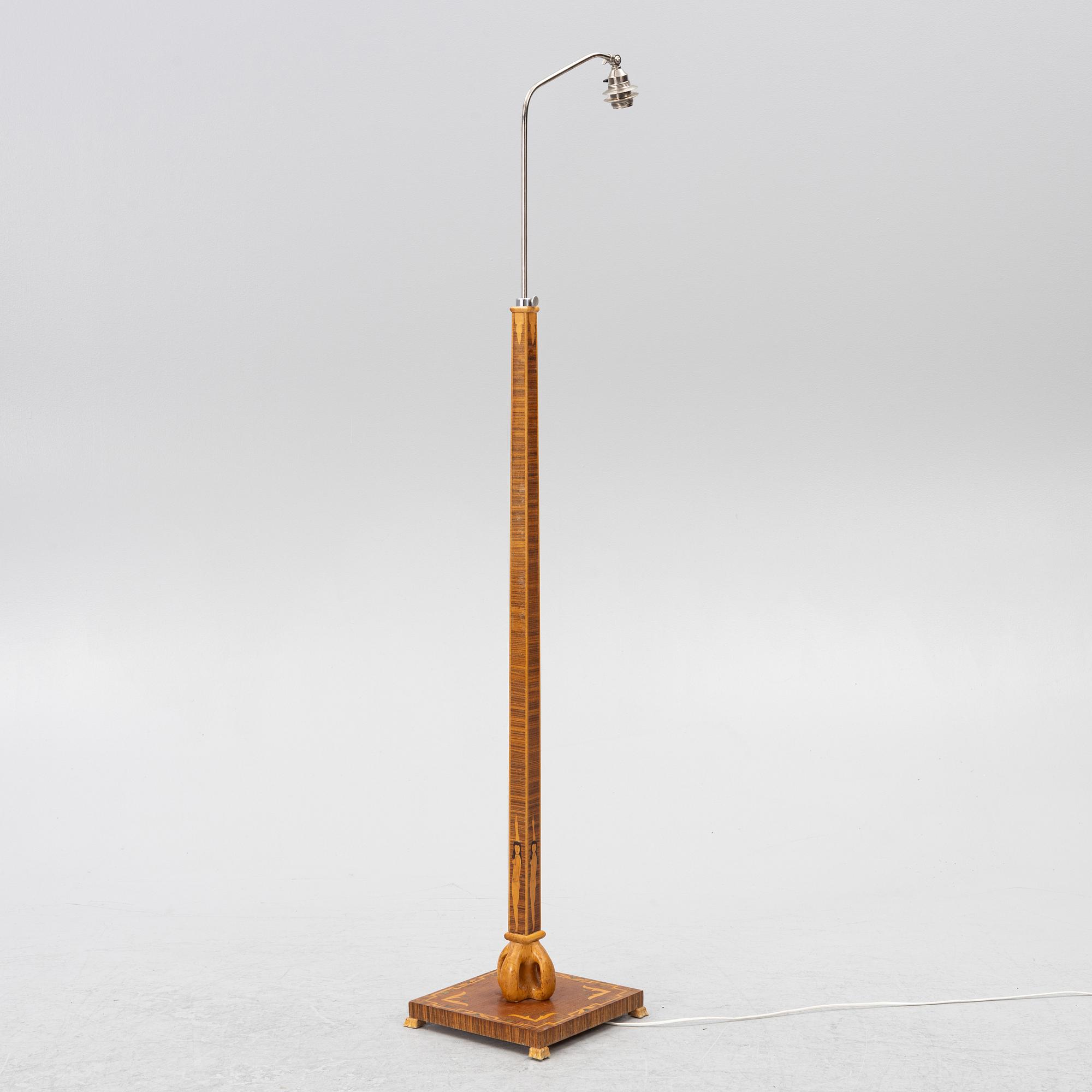 Birger Ekman, attributed to, a floor lamp, 1930s.