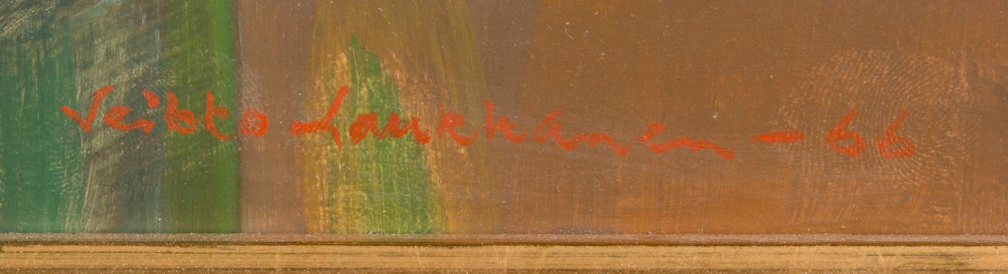 Veikko Laukkanen, oil on panel, signed and dated-66.