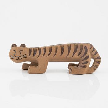 Lisa Larson, a 'Tiger' stoneware figurine from the 'Afrika' series, Gustavsberg.