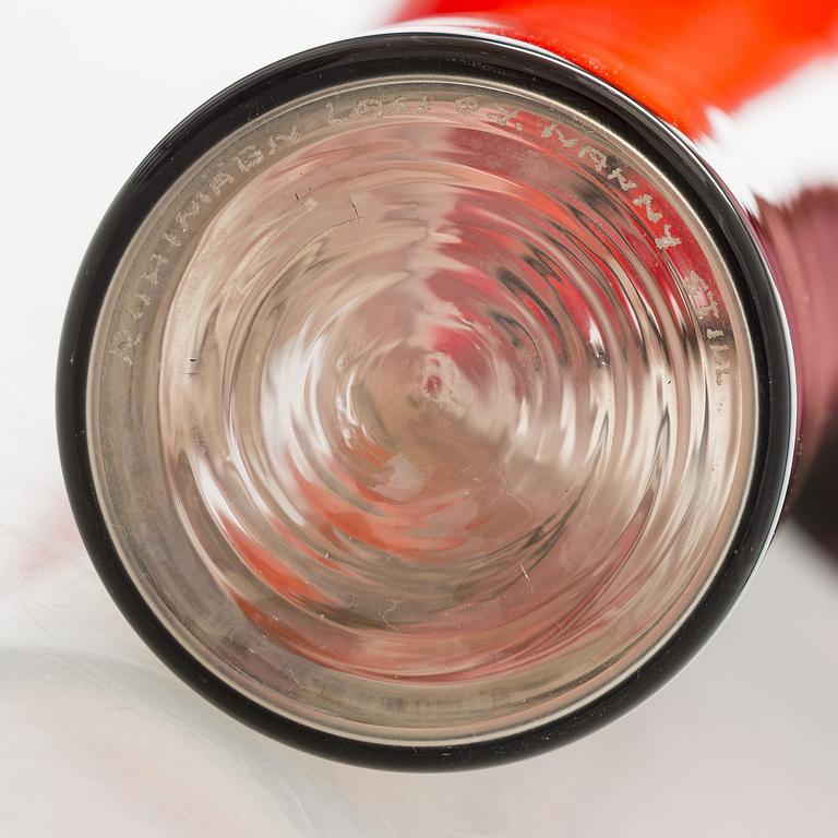 Nanny Still, a set of ten bottles signed Riihimäen Lasi O.Y Nanny Still.