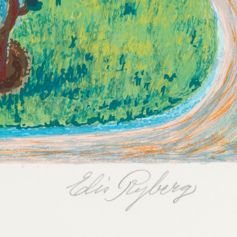 ELIS RYBERG, lithograp in colours, signed PT.