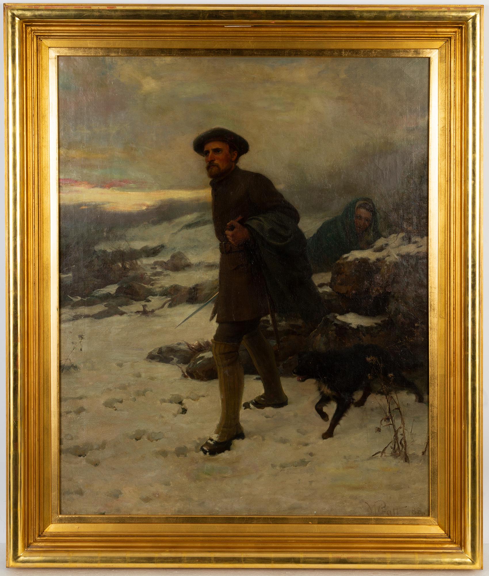 William Pratt, olja på duk, signerad och daterad 188?.