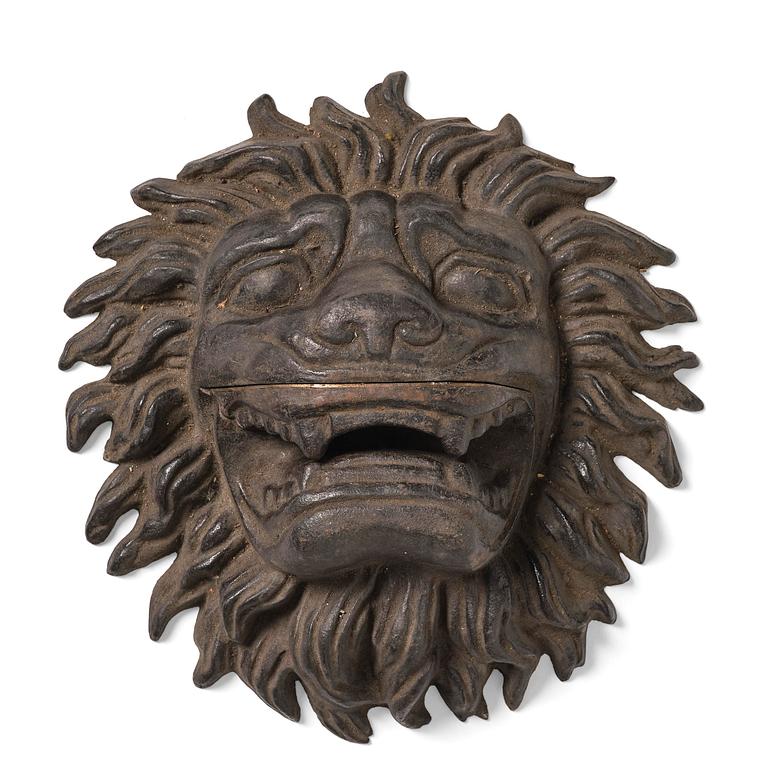 Anna Petrus, a cast iron mascaron, Näfveqvarns bruk, Swedish Grace.