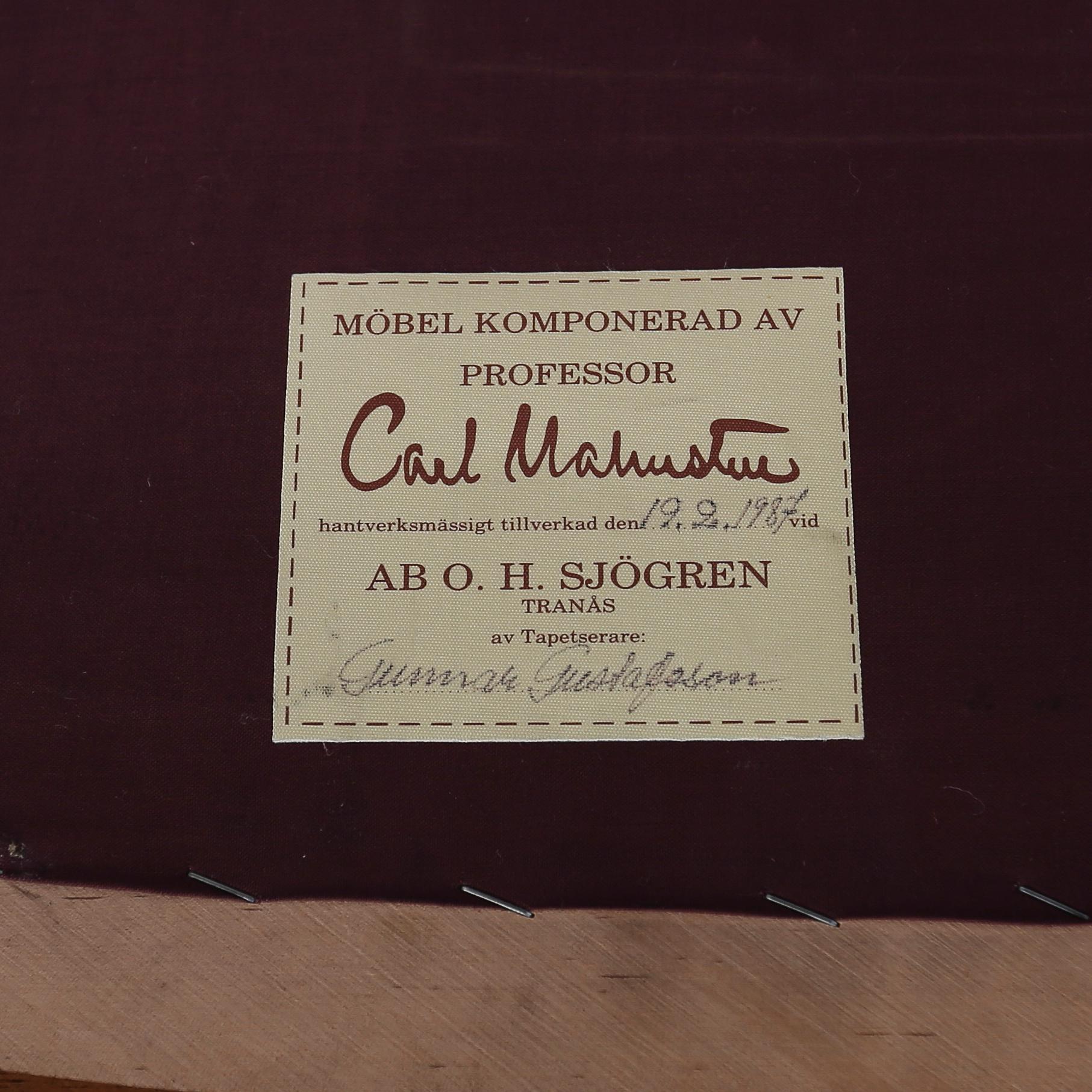 FÅTÖLJER, 1 par, "Vår Fru", Carl Malmsten, AB O.H. Sjögren, Tranås.