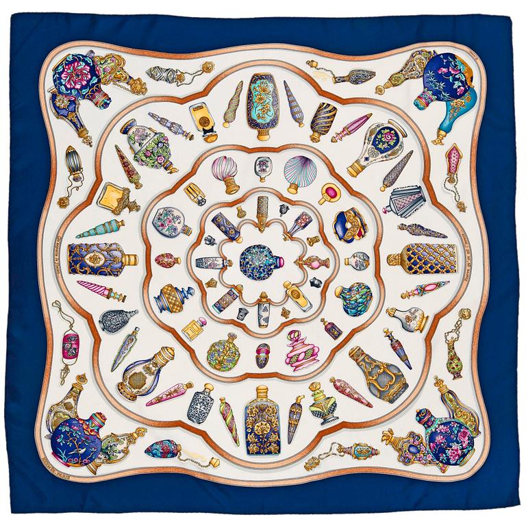 HERMÈS, scarf, "Qu'importe le flacon...".