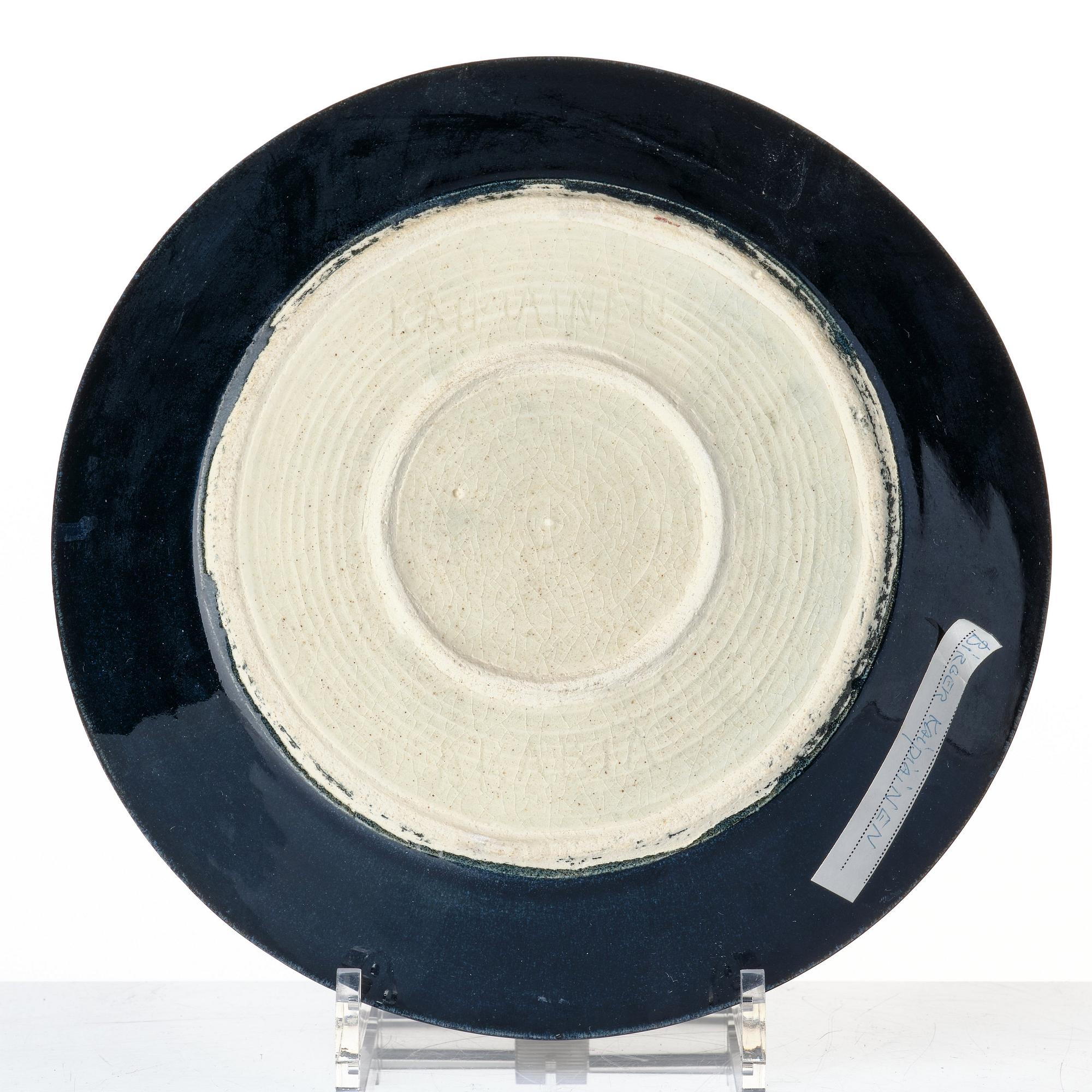 Birger Kaipiainen, a stoneware dish, Arabia Finland.
