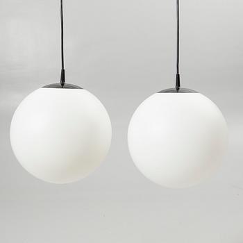 Ceiling lamps, a pair, 20th century, Putzler, Germany.