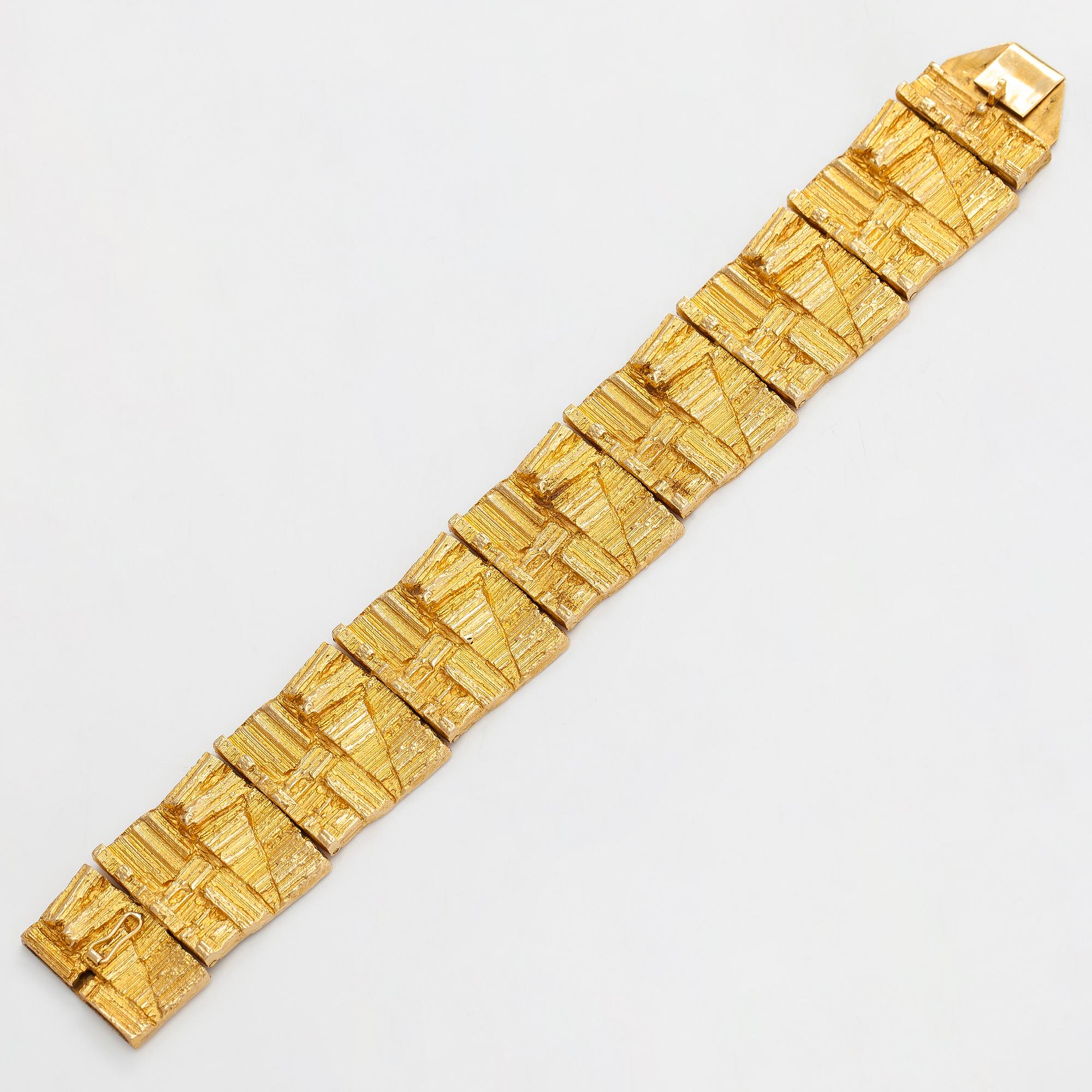 Björn Weckström, an 18K gold 'Suma' bracelet for Lapponia.