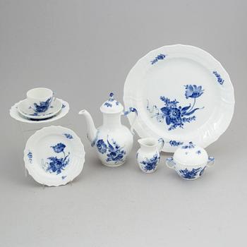 A Royal Copenhagen 'Blå Blomst' part coffee service, Denmark (40 pieces).