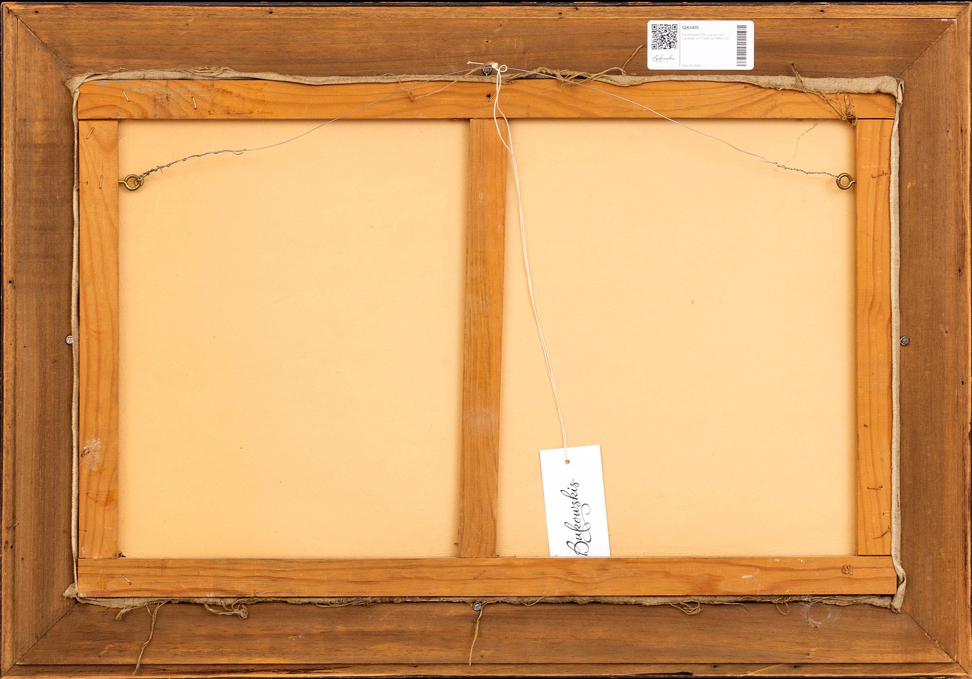 IVAN RABUZIN, olja på duk, signerad och daterad 1968.