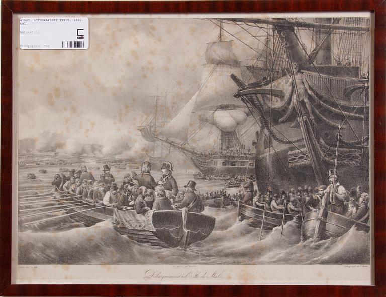 LITOGRAFISKT TRYCK, 1800-tal.