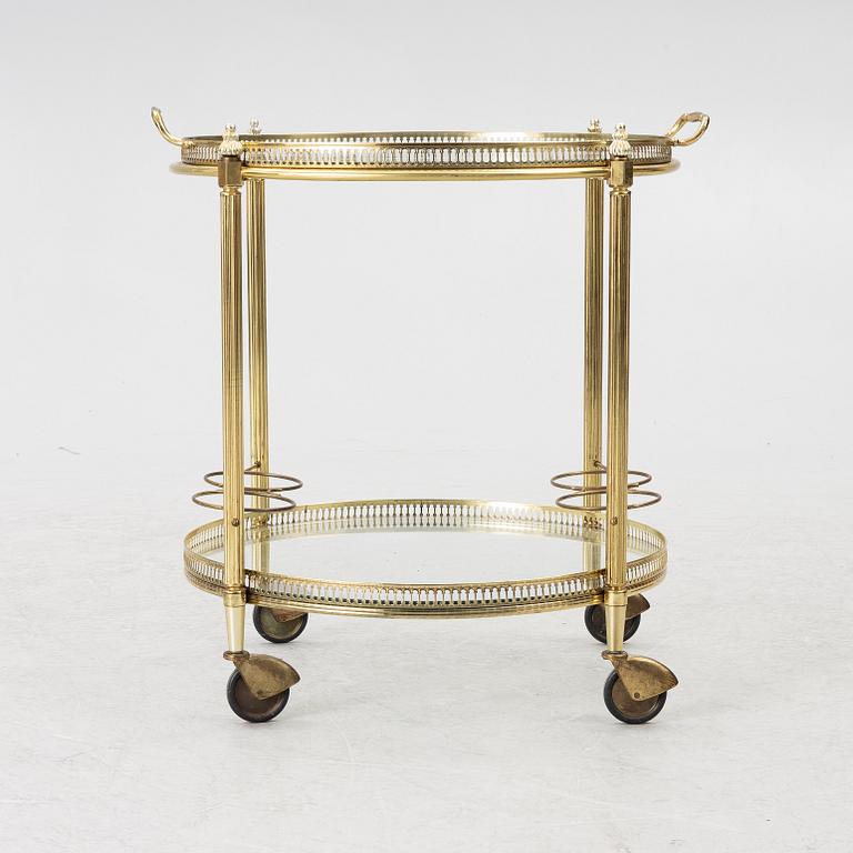 Serving cart, late 20th century.