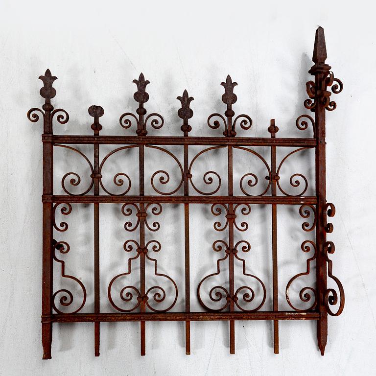 A cast iron early 1900s fence.