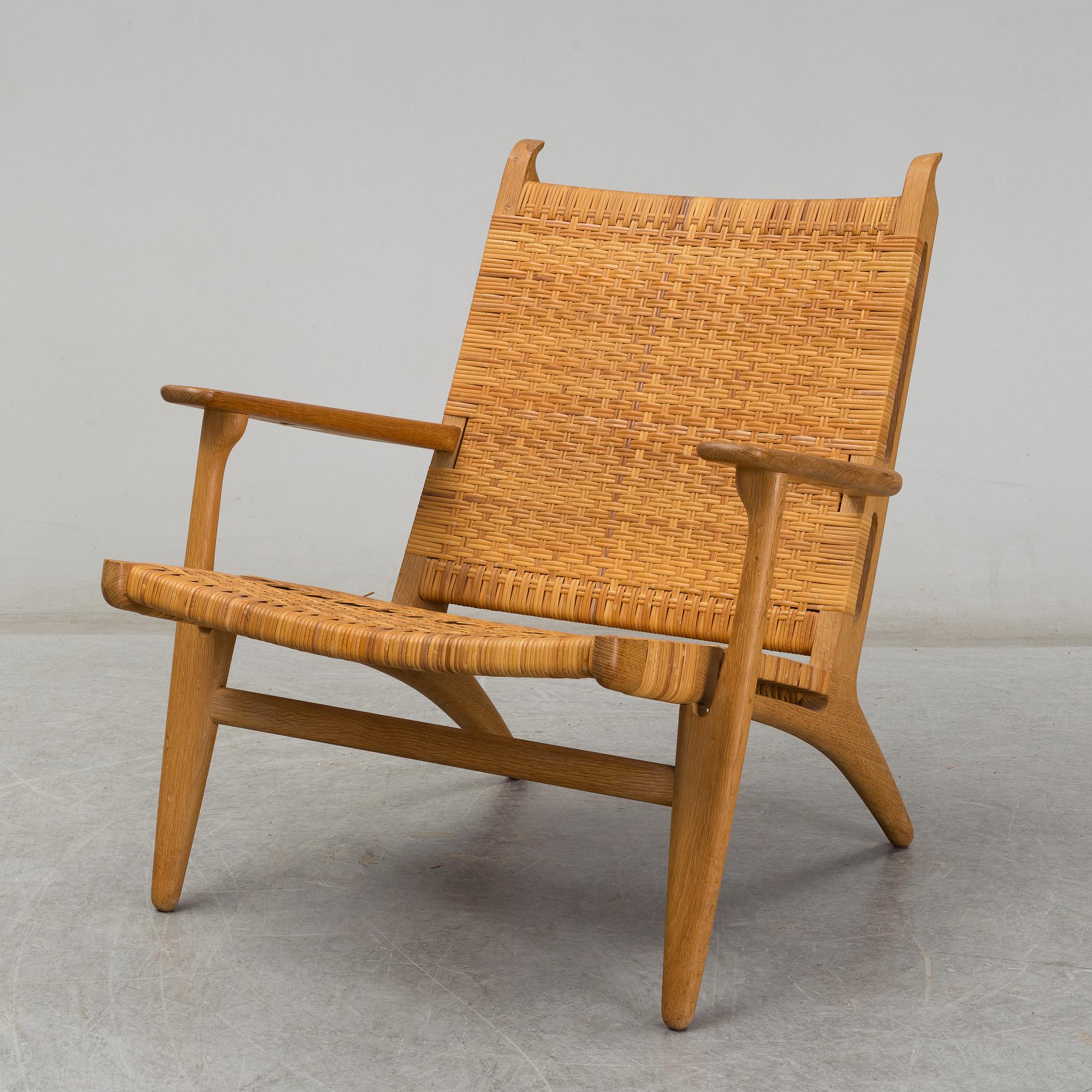 HANS J WEGNER, fåtölj, "CH-27", Carl Hansen & Son, Danmark, 1900-talets andra hälft.