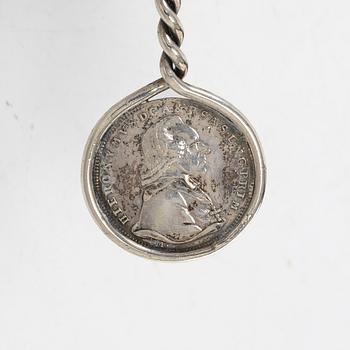 Table accessories, 7 pieces, silver, including Denmark 1880s.