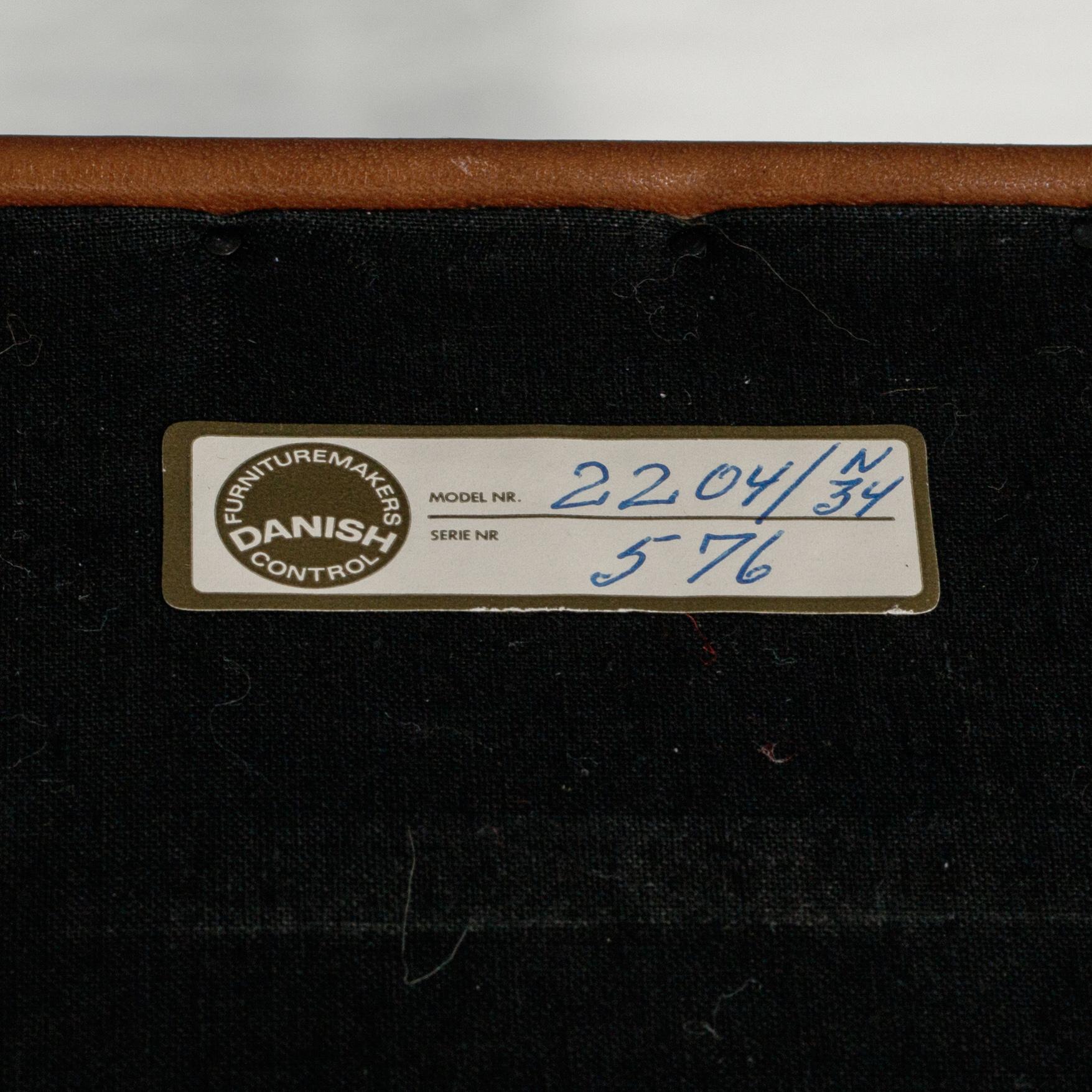 Børge Mogensen,fåtölj modell 2204, Frederica Stolefabrik, Danmark, 1900-talets andra hälft.