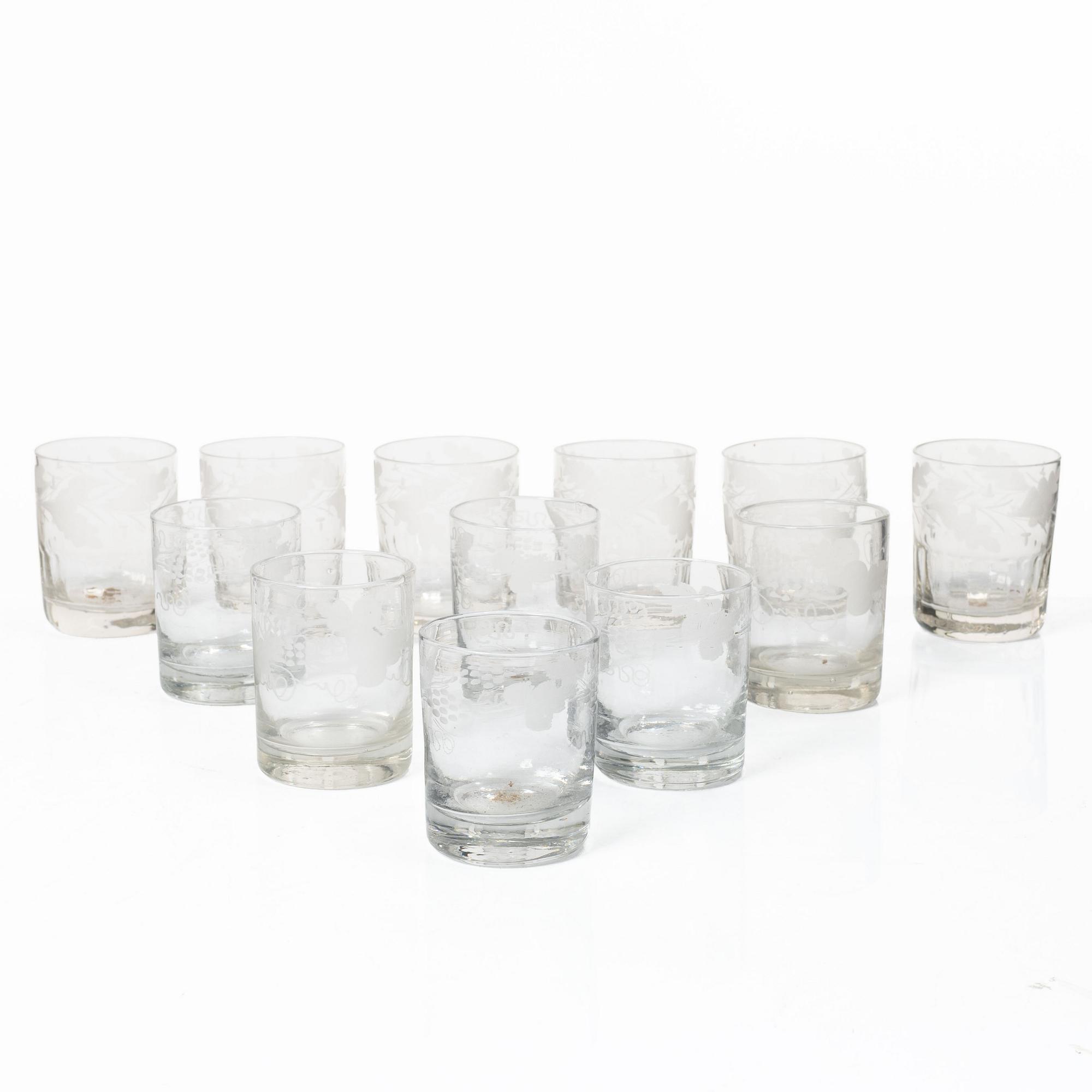 Selterglas, 12 st, tidigt 1800-tal.