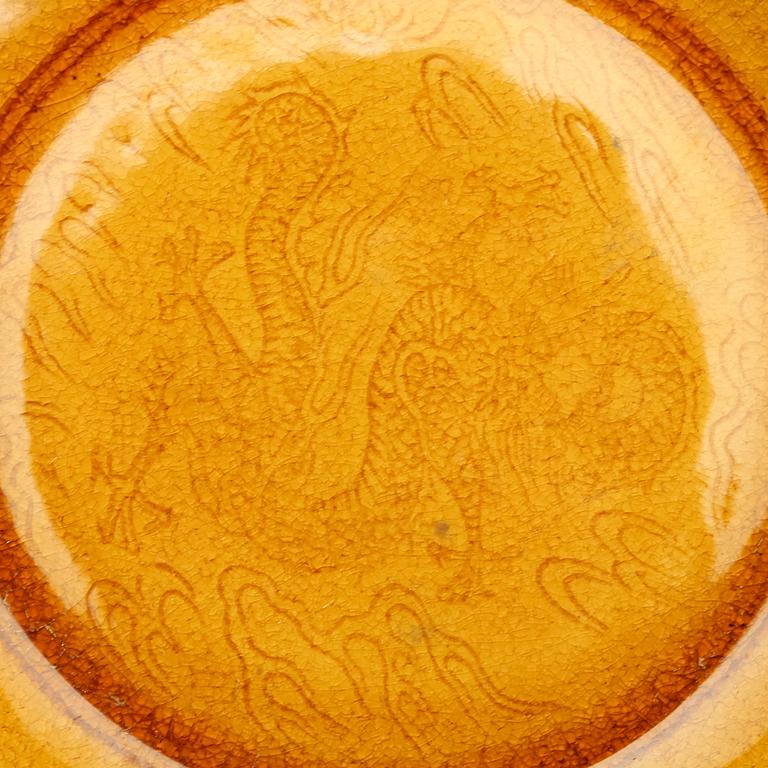 LOCKDOSA samt FAT, porslin, Kina, 1900-tal.