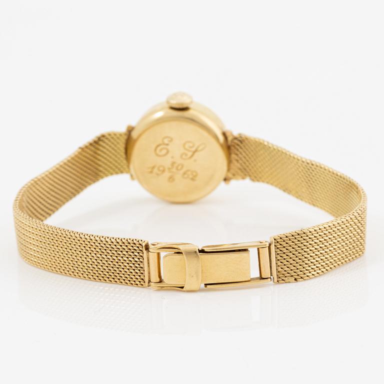 Omega, armbandsur, 18K guld, 17 mm.