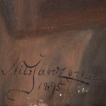 NILS JANZON, olja på duk, signerad och daterad 1895.