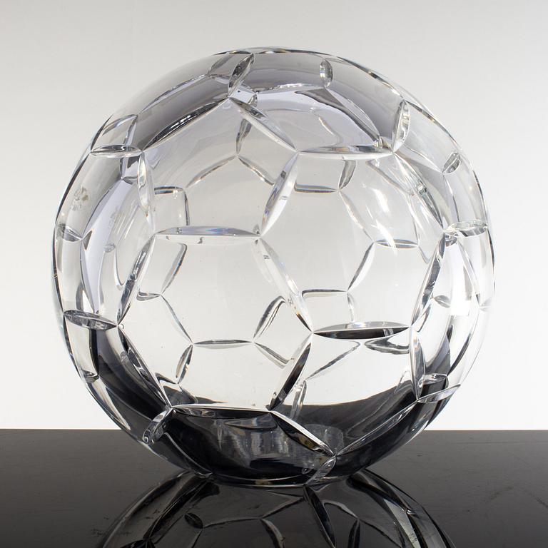 a glass sculpture "Diamantbollen" from Orrefors, Sweden.