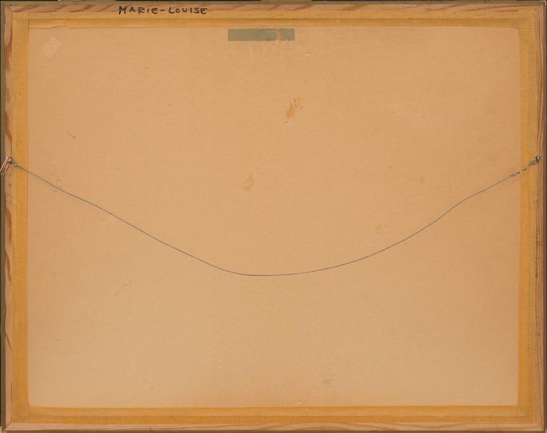 OSKAR BERGMAN, akvarell, signerad och daterad 24 augusti 1924.