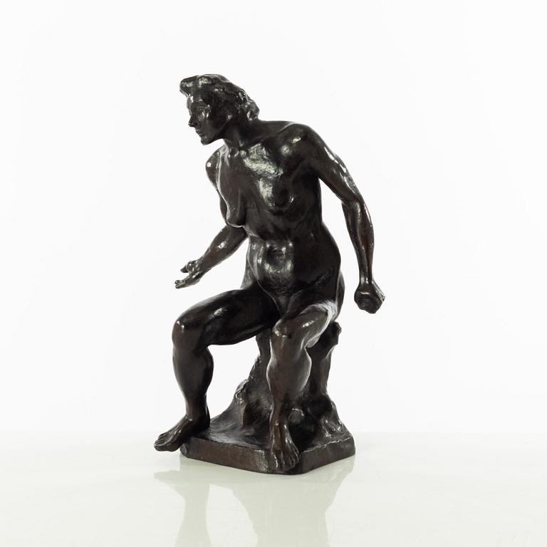 Gudmar Olovson, sculpture. Signed. Numbered. Foundry mark. Bronze, height 30 cm, length 21.5 cm.